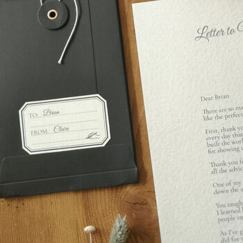 A Letter To My Stepdad Personalised Keepsake, 10 of 12