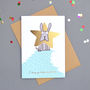 'Dog Star' Gold Foiled Christmas Card, thumbnail 1 of 2