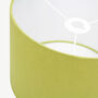 Linen Lime Green Lampshade, thumbnail 7 of 9