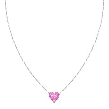 Pink Sapphire Heart Necklace, 3 of 5