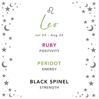 Leo Zodiac Crystal Bracelet Birthday Gift For Her, 6 of 6