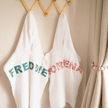 Personalised Cotton Children's Hooded Poncho, 6 of 11
