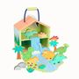 Personalised Childs Wooden Dinosaur Play Set, thumbnail 8 of 9