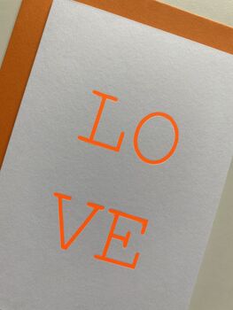 Handprinted Love Card, 2 of 2