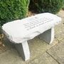 Personalised Engraved Stone Memorial Bench, thumbnail 6 of 11