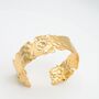 Chunky Gold Bangle Gift For Mum Statement Bracelet, thumbnail 3 of 8