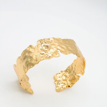Chunky Gold Bangle Gift For Mum Statement Bracelet, 3 of 8
