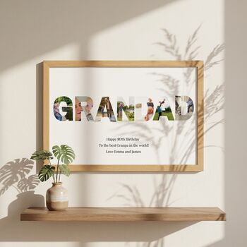 Grandad Gifts Photo Collage Print, 3 of 9