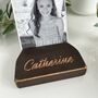 Personalised Carved Wooden Photo Holder, thumbnail 10 of 12