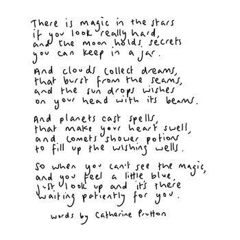 'Magic In The Stars' Original Handwritten Poem, 4 of 4