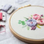Pastel Bouquet Embroidery Hoop Kit, thumbnail 2 of 7