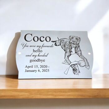 Bespoke Photo Engraved Memorial Plaque, 3 of 3