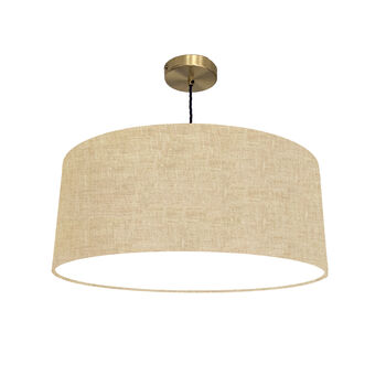 100% Linen Lampshade White Lining, 4 of 12