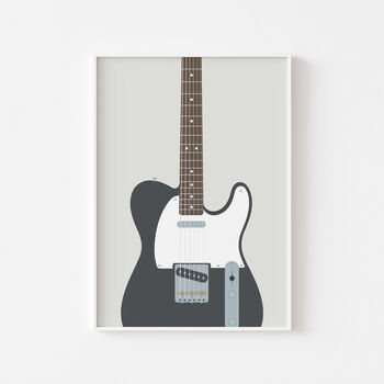 Telecaster Guitar Print | Guitarist Music Poster, 6 of 11