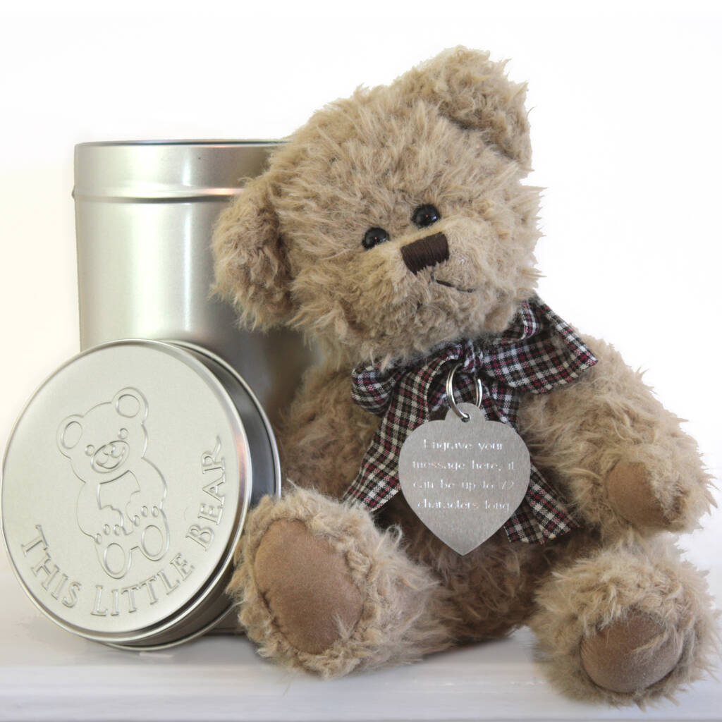 teddy in a tin