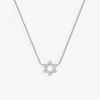 Gold Or Silver Women's Dainty Star Of David Pendant Necklace, Celestial Jewellery Gift For Her, 3 of 6