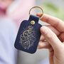 Leather Keyring Dad Tattoo, thumbnail 1 of 5