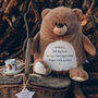 Personalised Quote Any Text Bear Soft Toy, thumbnail 2 of 4