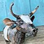 Recycled Metal Cow Garden Decoration Art098, thumbnail 5 of 5