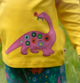 Dinosaur Top For Girls | Certified Organic Cotton, 8 of 12