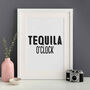 Tequila O'clock Kitchen Print Unframed, thumbnail 1 of 1