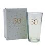 50th Birthday Keepsake Pint Beer Glass Gift, thumbnail 1 of 4