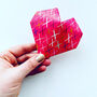 Fold Your Own Origami Paper Heart Boxes Kit, thumbnail 1 of 7