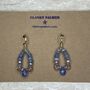 'Delphine' Tanzanite And Pearl Drop Earrings, thumbnail 4 of 7