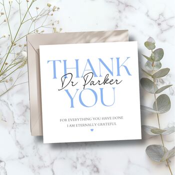 Thank You Doctor Card, Thank You For Your Support, Surgery Card, 2 of 6