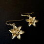 Lily Gold Drop Earring, 14k Gold Plated, thumbnail 5 of 7
