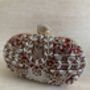 Maroon Handcrafted Embroidered Oval Clutch Bag, thumbnail 6 of 10