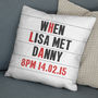 Personalised Cinema Marquee Cotton / Faux Suede Cushion, thumbnail 3 of 11