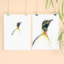Inky Penguin Illustration Print, thumbnail 7 of 7