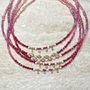 Pink Ombre Pearl And Semi Precious Love Necklace, thumbnail 4 of 9