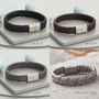 Mens Personalised Infinity And Initial Leather Bracelet, thumbnail 3 of 6