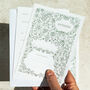 Botanical Florals Ready To Write Invitations, thumbnail 4 of 9