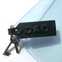 Dad Leather Keyring, thumbnail 5 of 5