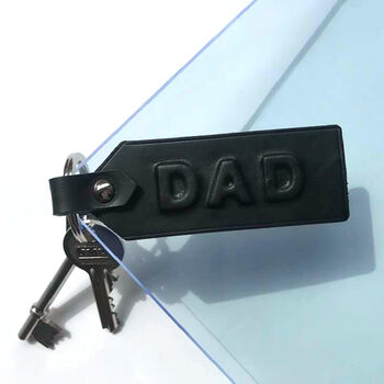 Dad Leather Keyring, 5 of 5