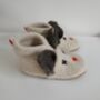 Handmade Recycled Cashmere Bunny Booties, thumbnail 6 of 12