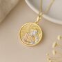Personalised Gold Plated Sterling Silver Angel Gabriel Necklace, thumbnail 1 of 6