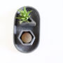 Geometric Concrete Mini Vessel Planter, thumbnail 6 of 12