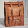 Personalised Large Leather Rolltop Backpack, thumbnail 2 of 8