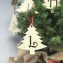 Initial Letter Christmas Tree Decorations, thumbnail 3 of 12