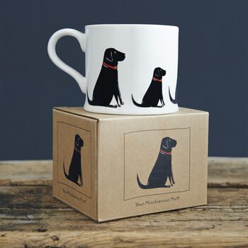 Labrador Mug Black, Chocolate, Fox Red And Yellow, 5 of 12