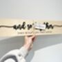 Personalised Wall Art Home Sign And So Together, thumbnail 2 of 4