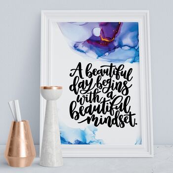 Set Of Two Watercolour Inspirational Quote Prints, 8 of 9
