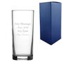Personalised Minimalist Highball Glass Any Message, thumbnail 1 of 3