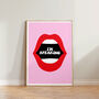 Feminist I'm Speaking Wall Art Print, thumbnail 1 of 3