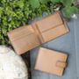 Men's Luxury Tan Leather Wallet Notecase Design Rfid Safe Personalised, thumbnail 4 of 6