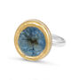 Large Round Blue Reef Adjustable Ring, thumbnail 5 of 7